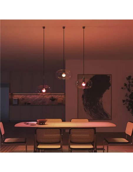 Bombilla inteligente LED Philips Hue Essential A60 E27, 8W (equivalente 60W), 806 Lm, regulable intensidad, White & Color con Bl