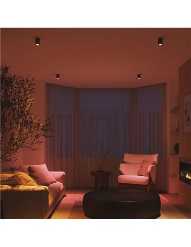 Bombilla inteligente LED Philips Hue Essential GU10, 4,7W 345Lm White & Color Ambiance con bluetooth, regulable intensidad