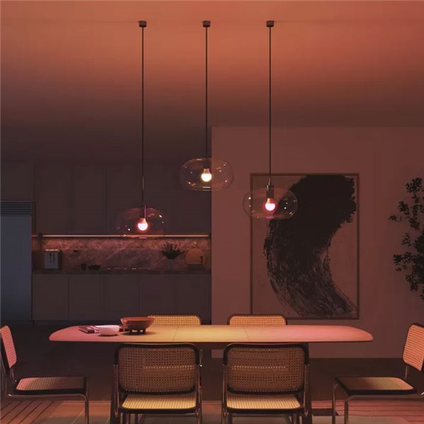 Pack 2 bombillas LED inteligentes STARTER KIT ESSENTIAL A60 E27 806Lm 3W, White & Color + Hue Bridge + Dimmer switch