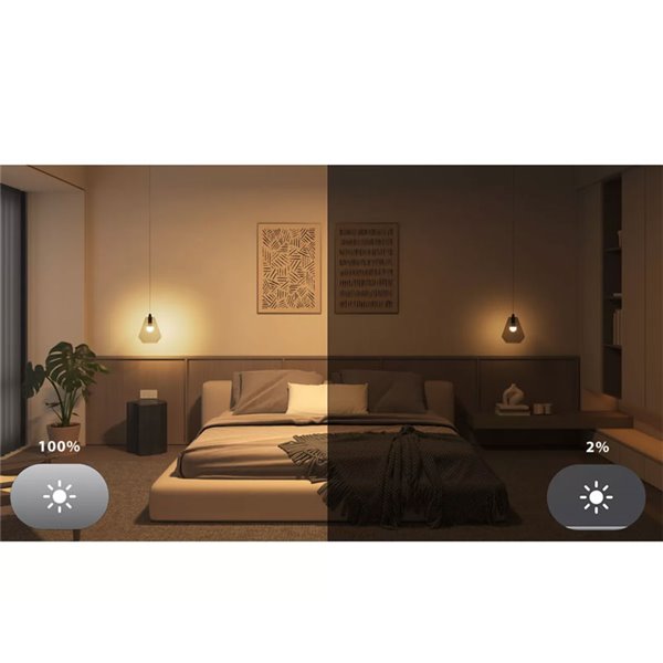 Pack 2 bombillas LED inteligentes STARTER KIT ESSENTIAL A60 E27 806Lm 3W, White & Color + Hue Bridge + Dimmer switch