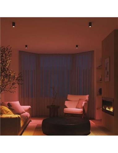 Pack 3 bombillas LED inteligentes STARTER KIT ESSENTIAL GU10 345Lm 3W, White & Color + Hue Bridge + Dimmer switch