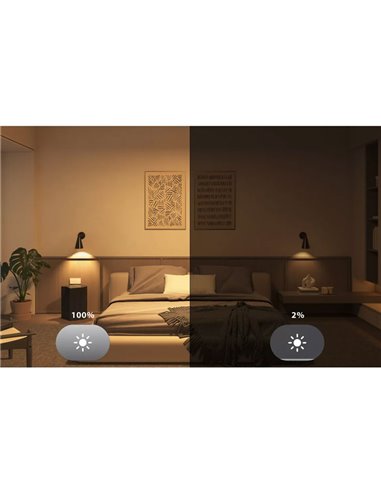 Pack 3 bombillas LED inteligentes STARTER KIT ESSENTIAL GU10 345Lm 3W, White & Color + Hue Bridge + Dimmer switch
