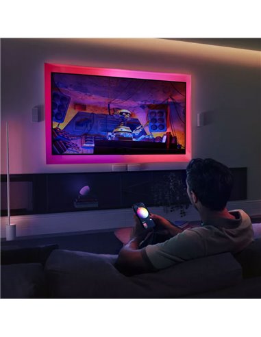 Bande LED intelligente Hue FLUX STRIP LIGHT 3m, 1200Lm, couleur Chromasync™, enroulable et extensible