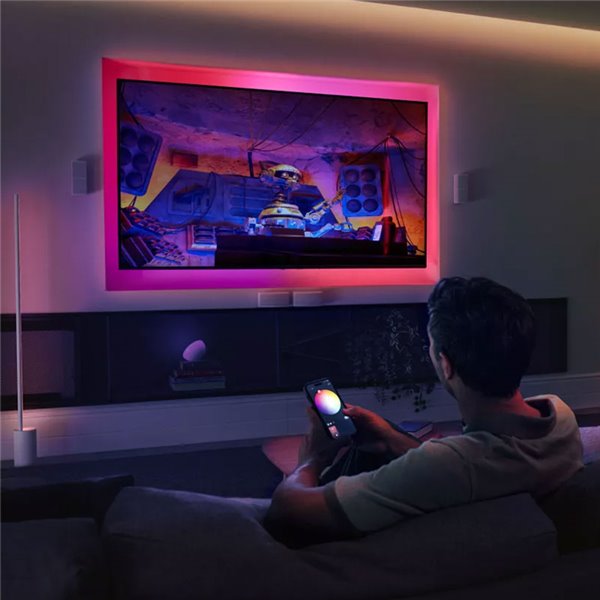 Tira de LED inteligente Hue FLUX STRIP LIGHT de 3m, 1200Lm, cor Chromasync™, recortável e extensível