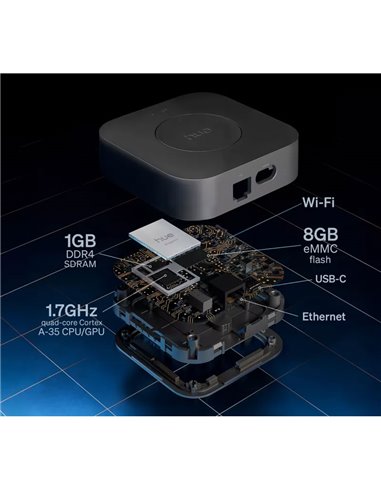 Hue Bridge Pro Preto, Controlador de Iluminação Inteligente, para mais de 150 lâmpadas.