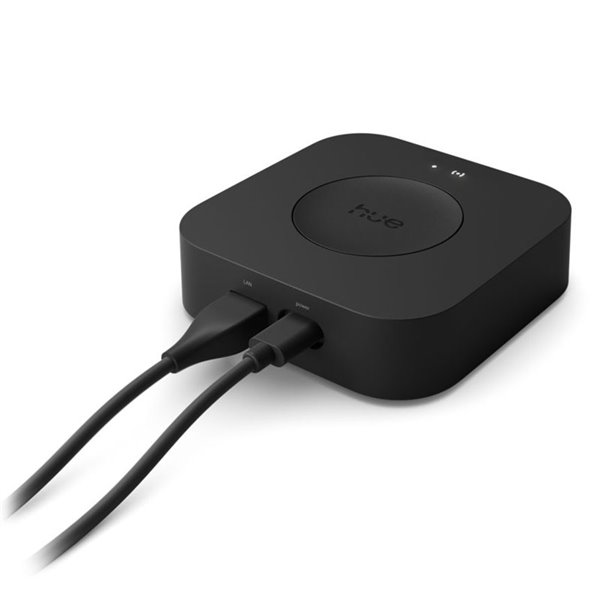 Hue Bridge Pro Preto, Controlador de Iluminação Inteligente, para mais de 150 lâmpadas.