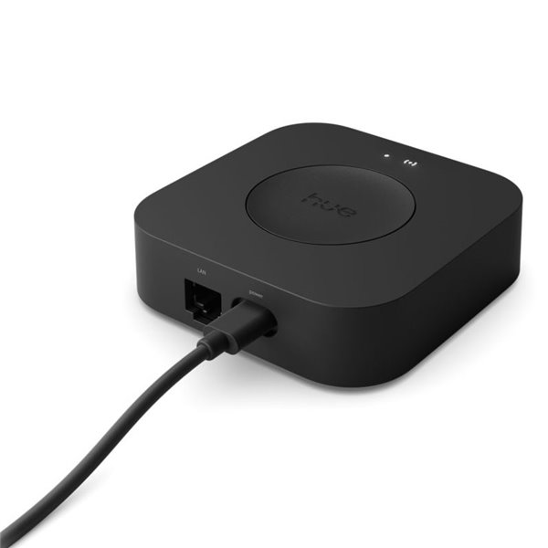 Hue Bridge Pro Preto, Controlador de Iluminação Inteligente, para mais de 150 lâmpadas