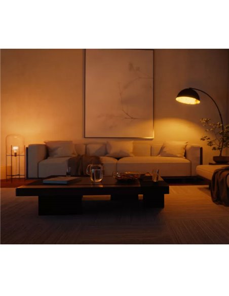 Kit de démarrage d'ampoule LED connectée Philips Hue WCA A60 E27 1100 lm blanche et couleur + pont Hue Pro + variateur