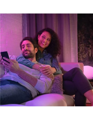 Kit de inicio 3 bombillas inteligentes Philips Hue WCA GU10 400Lm, White & Color + Hue Bridge Pro + Dimmer Switch 