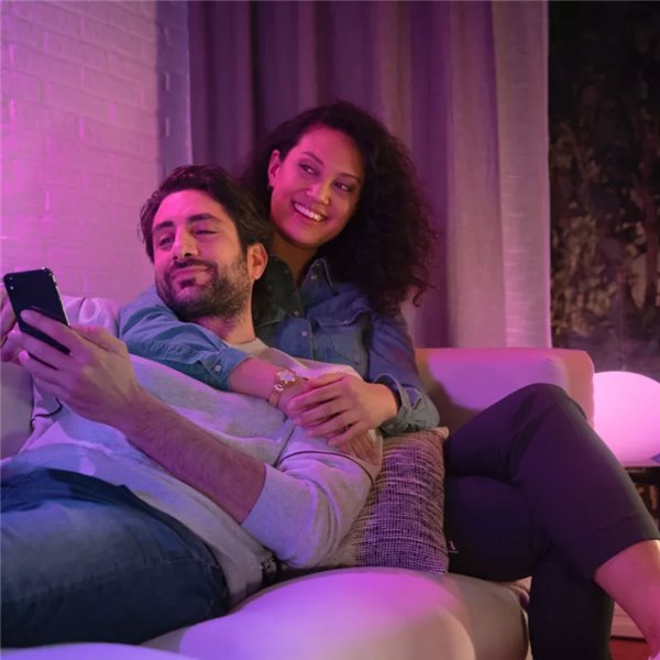 Kit de inicio 3 bombillas inteligentes Philips Hue WCA GU10 400Lm, White & Color + Hue Bridge Pro + Dimmer Switch 