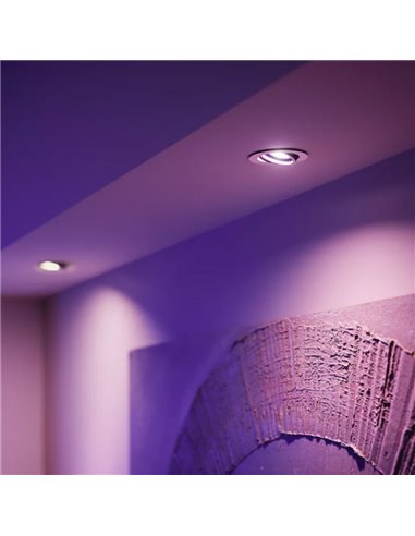 Kit de inicio 3 bombillas inteligentes Philips Hue WCA GU10 400Lm, White & Color + Hue Bridge Pro + Dimmer Switch 
