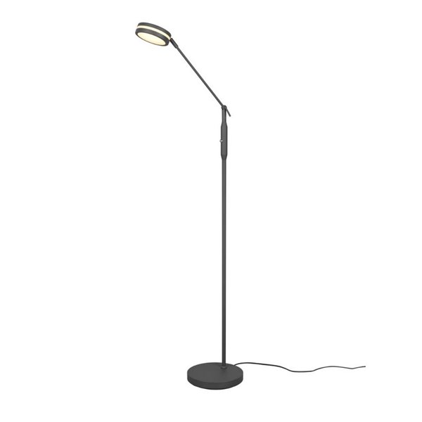 Lámpara de pie LED FRANKLIN 6,5W 1x 650lm, regulabke 2700+3200+4000K Antracita
