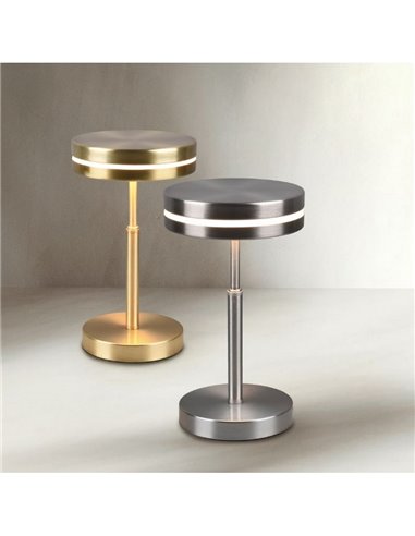 Lampe de table LED FRANKLIN 6W, 1 x 700 lm, 3000K, IP20, nickel mat