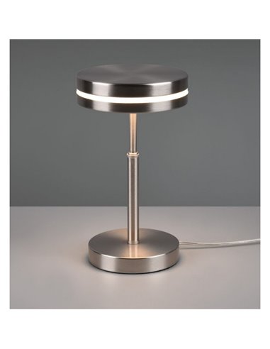 Lámpara de mesa LED FRANKLIN 6W 1x700lm, 3000K IP20 Níquel mate