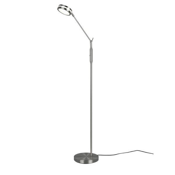 Lámpara de pie LED FRANKLIN 6,5W 1x 650lm, regulabke 2700+3200+4000K Níquel mate