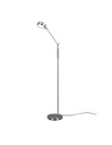 Lámpara de pie LED FRANKLIN 6,5W 1x 650lm, regulabke 2700+3200+4000K Níquel mate
