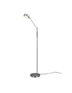 Lampadaire LED FRANKLIN 6,5 W, 1 x 650 lm, intensité variable 2700 + 3200 + 4000 K, nickel mat