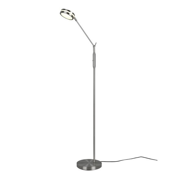 Lámpara de pie LED FRANKLIN 6,5W 1x 650lm, regulabke 2700+3200+4000K Níquel mate
