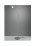 Lampadaire LED FRANKLIN 6,5 W, 1 x 650 lm, intensité variable 2700 + 3200 + 4000 K, nickel mat