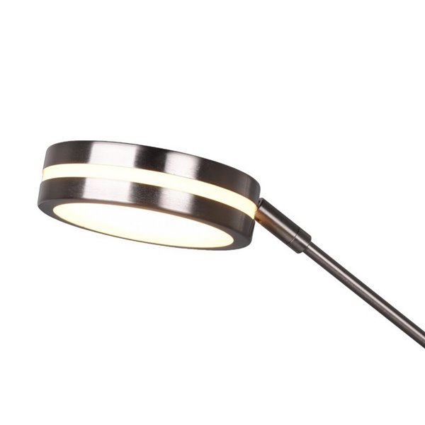 Lampadaire FRANKLIN 35-6,5 W 4100-650 lm 2700+3200+4000 K IP20 avec bras de lecture, nickel mat