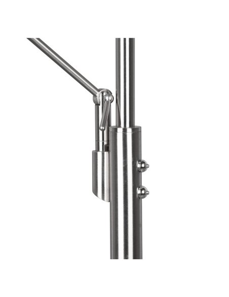 Luminária de chão FRANKLIN 35-6.5W 4100-650Lm 2700+3200+4000K IP20 com braço de leitura, níquel fosco