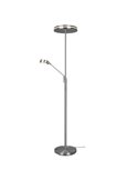 Lampadaire FRANKLIN 35-6,5 W 4100-650 lm 2700+3200+4000 K IP20 avec bras de lecture, nickel mat