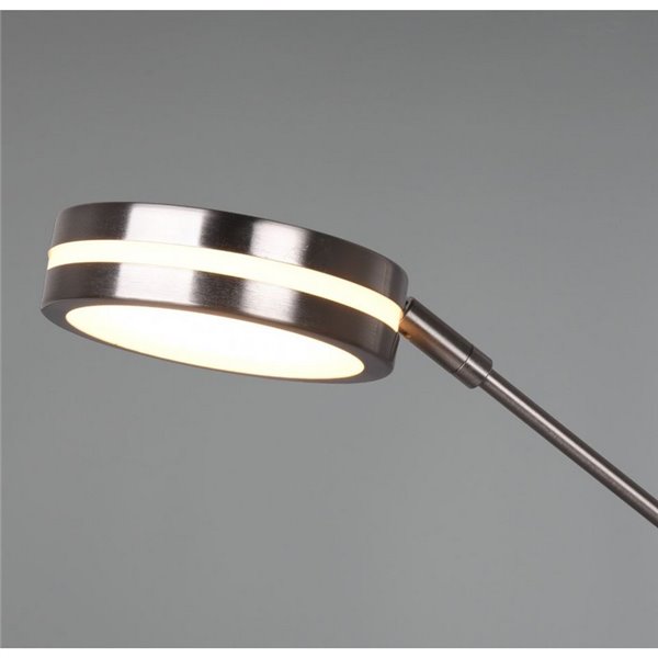 Lampadaire FRANKLIN 35-6,5 W 4100-650 lm 2700+3200+4000 K IP20 avec bras de lecture, nickel mat