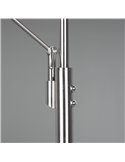 Lampadaire FRANKLIN 35-6,5 W 4100-650 lm 2700+3200+4000 K IP20 avec bras de lecture, nickel mat