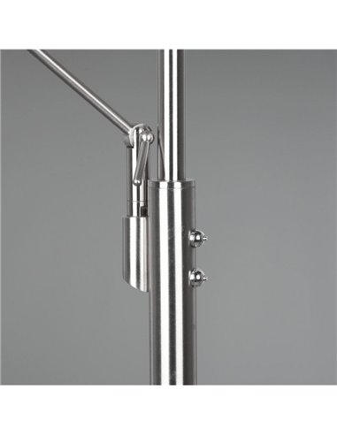 Lampadaire FRANKLIN 35-6,5 W 4100-650 lm 2700+3200+4000 K IP20 avec bras de lecture, nickel mat