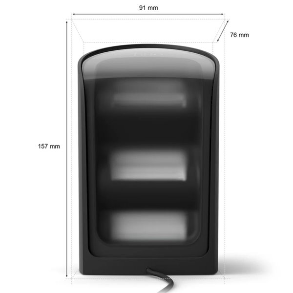 Pacote com 2 lâmpadas Hue Play Wall Washer pretas 1035Lmx2, sincronização com TV