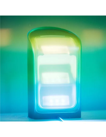 Pacote com 2 lâmpadas Hue Play Wall Washer pretas 1035Lmx2, sincronização com TV