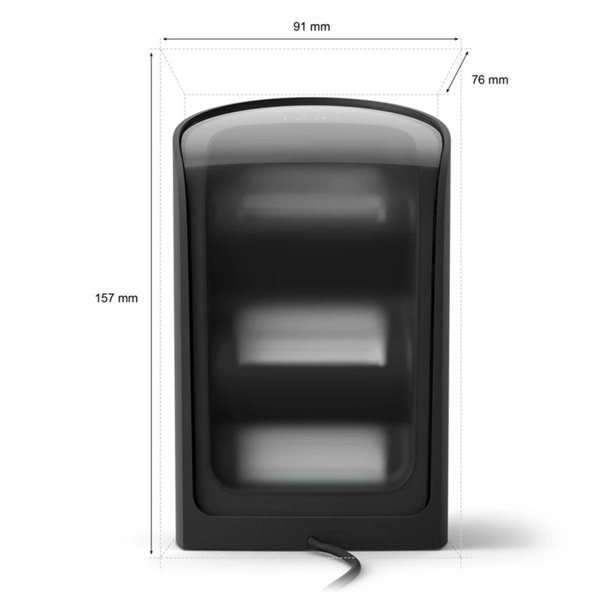 Bañador de pared HUE PLAY WALL WASHER negro, 1035Lm, sincronización con TV