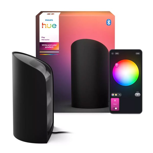 Hue Play Wall Washer, preto, 1035 lúmens, sincronização com TV