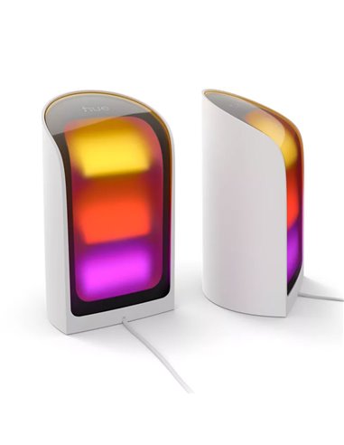 Lot de 2 projecteurs muraux HUE PLAY blancs 1035Lmx2, synchronisation TV