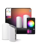 Pack 2 bañador de pared HUE PLAY WALL WASHER blanco 1035Lmx2, sincronización con TV