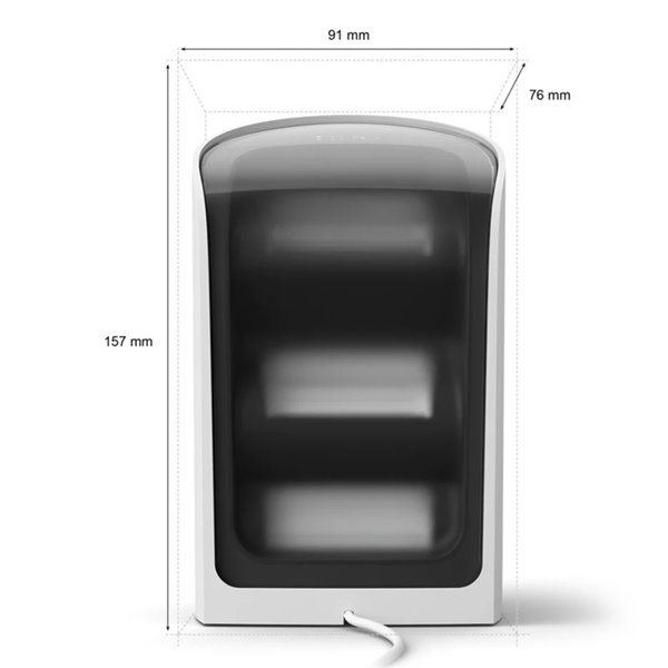 Pacote com 2 lâmpadas de parede HUE PLAY brancas 1035Lmx2, sincronização com TV