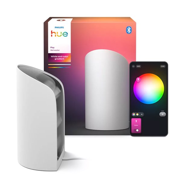 Bañador de pared HUE PLAY WALL WASHER blanco 1035Lm, sincronización con TV