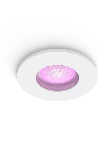 Downlight LED empotrable inteligente XAMENTO HUE blanco GU10 4.2W 400Lm, corte Ø70mm, IP44 baño