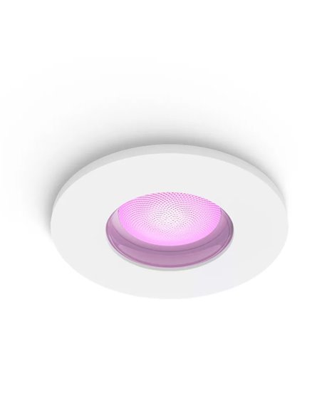 Downlight LED empotrable inteligente XAMENTO HUE blanco GU10 4.2W 400Lm, corte Ø70mm, IP44 baño