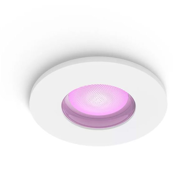 Spot encastré intelligent LED XAMENTO HUE, blanc, culot GU10, 4,2 W, 400 lm, diamètre d'encastrement Ø 70 mm, IP44, salle de bai