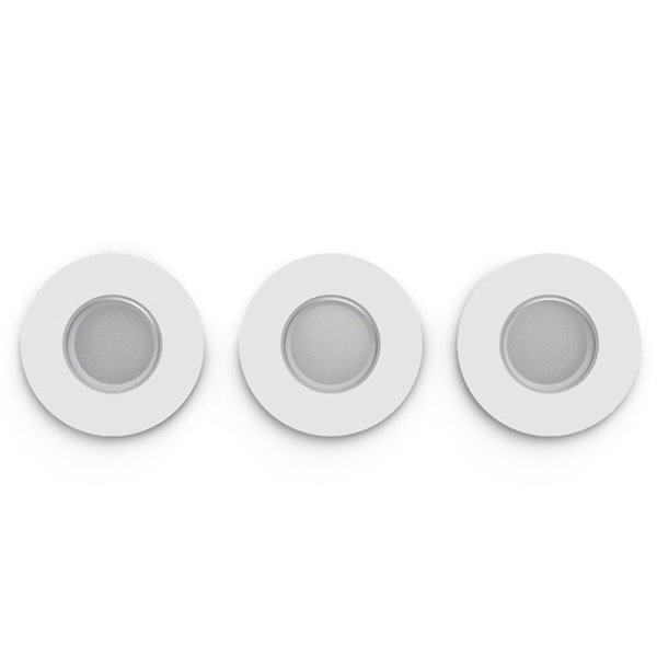 Pack 3 downlight LED empotrable inteligente XAMENTO HUE blanco GU10 4.2W 400Lm, corte Ø70mm, IP44 baño