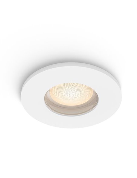 Downlight LED empotrado para baño inteligente ADORE HUE blanco GU10 4.2W 400Lm, corte Ø70mm, IP44