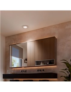 Pacote com 3 luminárias de embutir LED inteligentes ADORE HUE para banheiro, brancas, 4,2 W, 400 lúmens, recorte de Ø70 mm, IP44 2