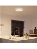 Plafón de techo LED inteligente redondo S HUE SLIM CEILING blanco, 16,6W 2250Lm,  2000-6500 Hue White Color Ambiance Ø29,1cm