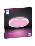 Plafón de techo LED inteligente redondo S HUE SLIM CEILING blanco, 16,6W 2250Lm,  2000-6500 Hue White Color Ambiance Ø29,1cm
