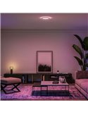 Plafón de techo LED inteligente redondo S HUE SLIM CEILING negro, 16,6W 2250Lm,  2000-6500 Hue White Color Ambiance Ø29,1cm