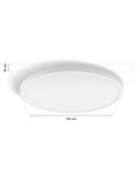 Plafón de techo LED inteligente redondo M TENTO HUE SLIM CEILING blanco, 23W 3100Lm,  2000-6500 Hue White Color Ambiance Ø42,1cm