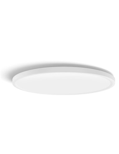 Plafonnier LED rond intelligent M TENTO HUE SLIM, blanc, 23 W, 3100 lm, ambiance couleur Hue White (2000-6500 ohms), Ø 42,1 cm