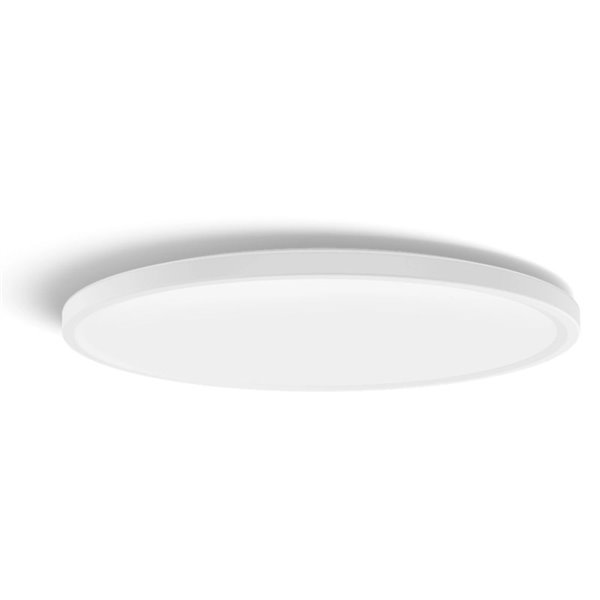 Plafón de techo LED inteligente redondo M TENTO HUE SLIM CEILING blanco, 23W 3100Lm,  2000-6500 Hue White Color Ambiance Ø42,1cm