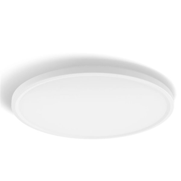 Plafón de techo LED inteligente redondo M TENTO HUE SLIM CEILING blanco, 23W 3100Lm,  2000-6500 Hue White Color Ambiance Ø42,1cm